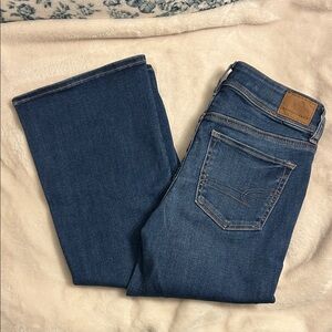 American Eagle Dark Blue Kickboot Jeans
